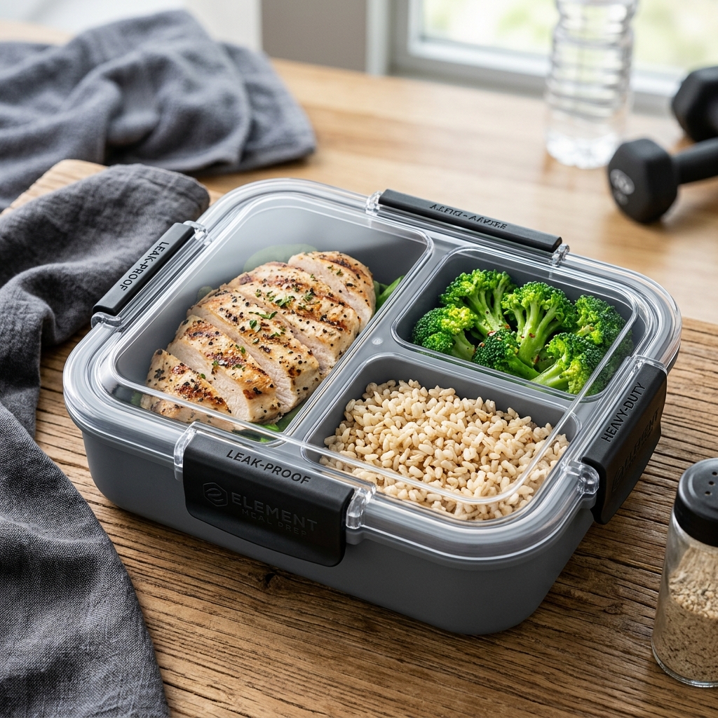 Heavy-Duty Portion-Control Meal Prep Bento Box