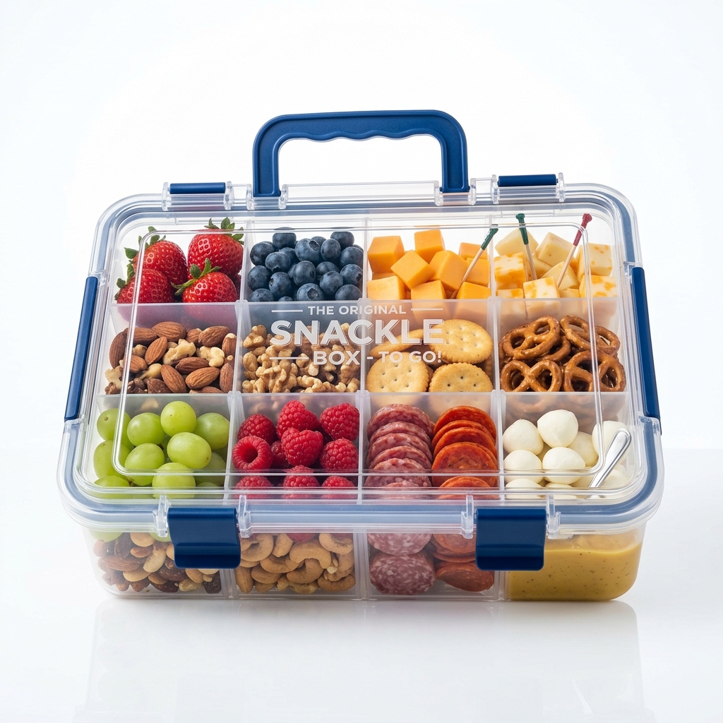 TikTok Viral Snackle Box Multi-Compartment Charcuterie Container